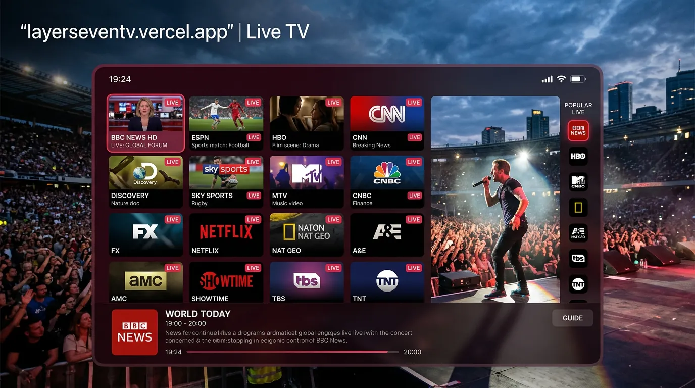 Catchon TV en Smart TV Android mostrando canales en directo en 4K